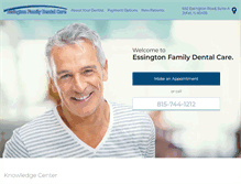 Tablet Screenshot of essingtondental.com